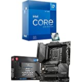 Processore desktop Intel Core i7-12700KF 12 (8P + 4E) chipset LGA1700 serie 600 e scheda madre da gioco MSI MAG Z690 TOMAHAWK WIFI DDR4 (ATX, Intel Core di 12a generazione, socket LGA1700, DDR4, PCIe 4, CFX, slot M.2, Wi-Fi 6E)