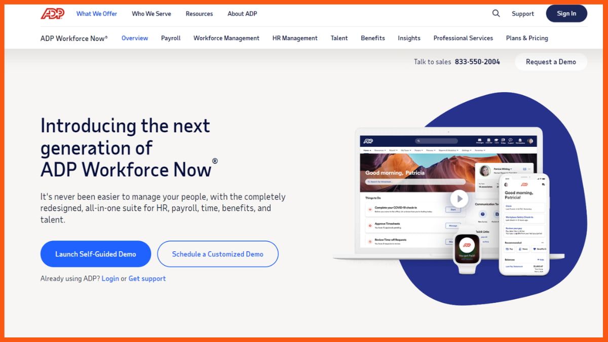 ADP Workforce Now - Ferramentas de HRMS no mercado para gestão de recursos humanos