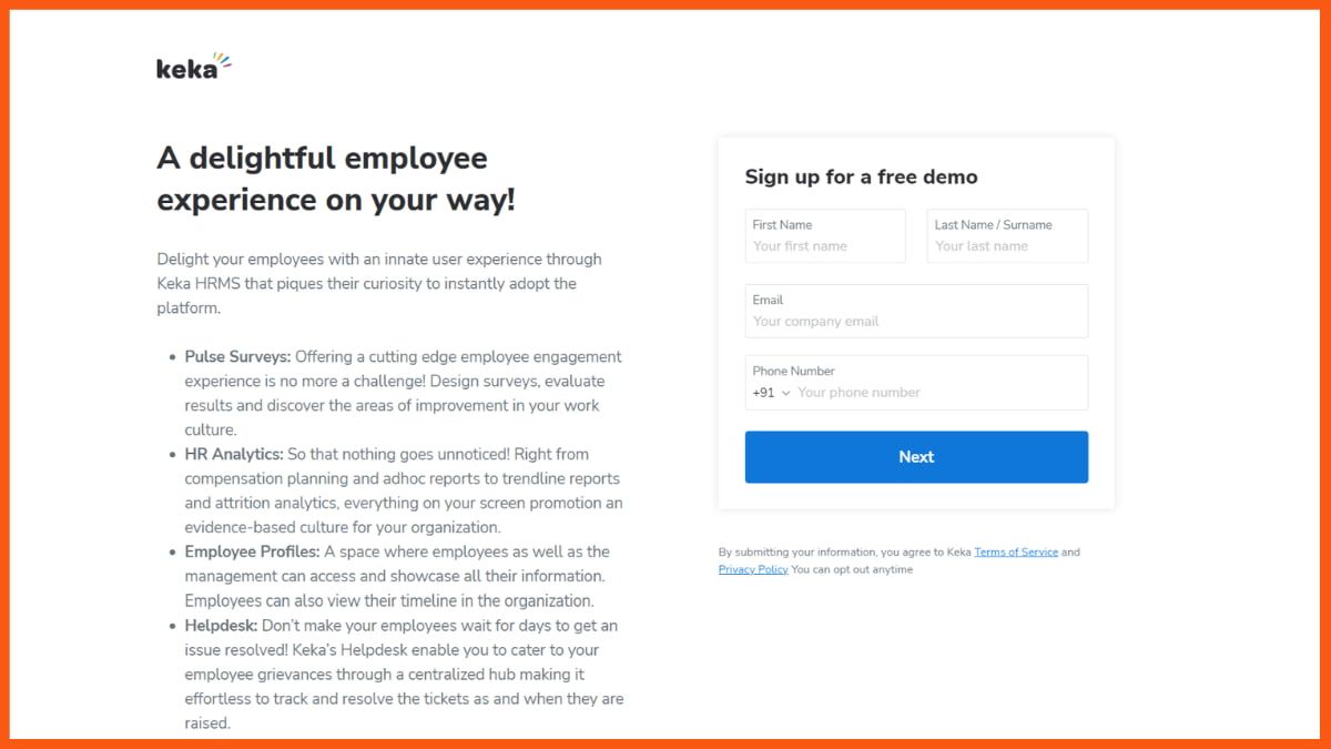Keka HR- HRMS Tools no mercado de gestão de recursos humanos