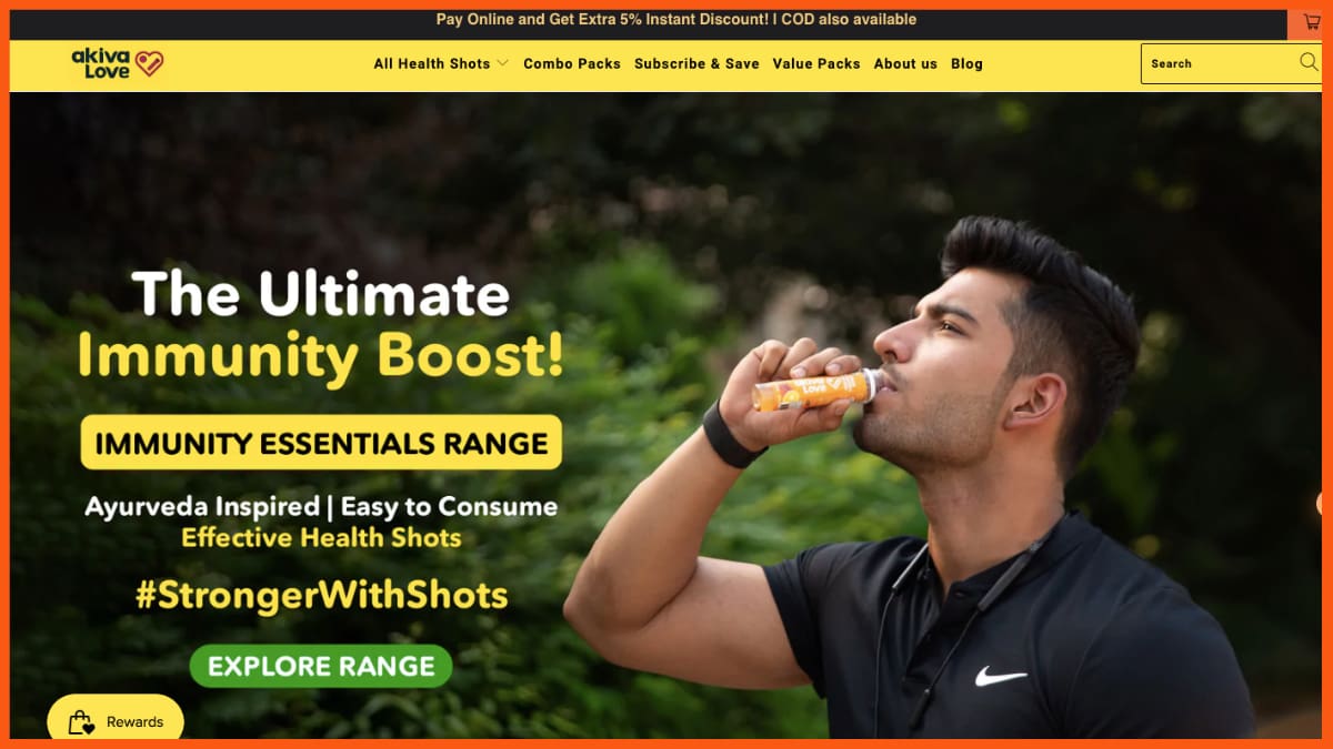 Pagina de pornire a One the Wellness Food Startups din India