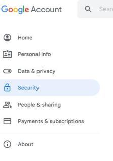Buka opsi keamanan untuk menghapus akun google dari android