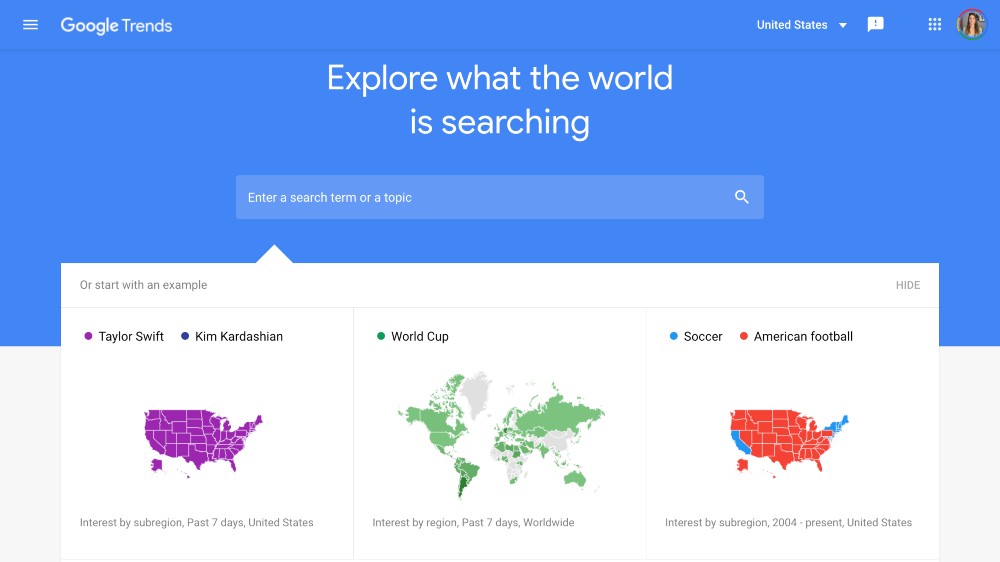 Google トレンドの検索用語