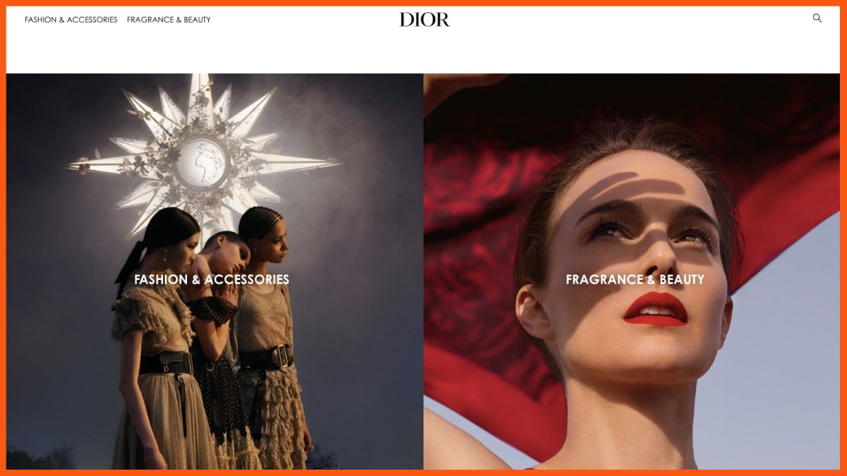 Página de inicio de Dior