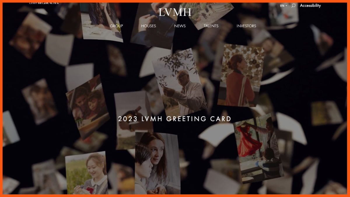 Página de inicio de LVMH