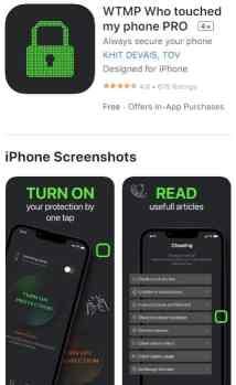 Installa l'app WTMP Who Touched My Phone PRO se qualcuno tenta di sbloccare iPhone.