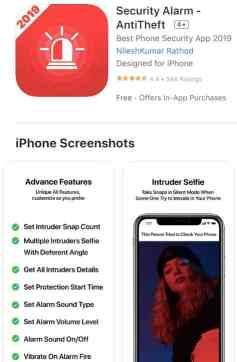 Usa l'app Security Alarm se qualcuno tenta di sbloccare iphone.