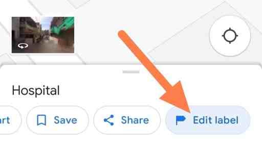 Klik Tombol Edit Label untuk membuat label publik di google maps