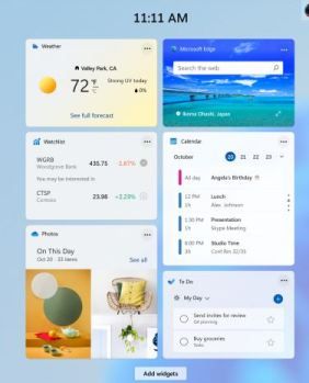 方便的小部件顯示 Windows 10 與 Windows 11 中的最新信息
