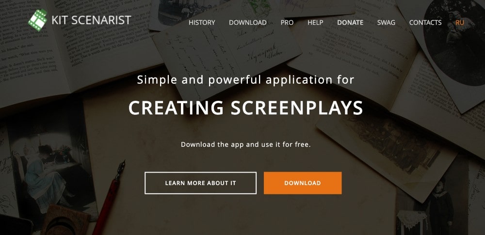 KIT Scenarist ücretsiz senaryo yazma programı