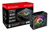 Thermaltake Smart RGB 600W 80+ 256 色 RGB 風扇 ATX 12V 2.3 Kaby Lake 就緒電源 5 年保修電源 PS-SPR-0600NHFAWU-1