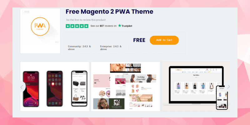 Thème Magento 2 PWA gratuit par BSS Commerce