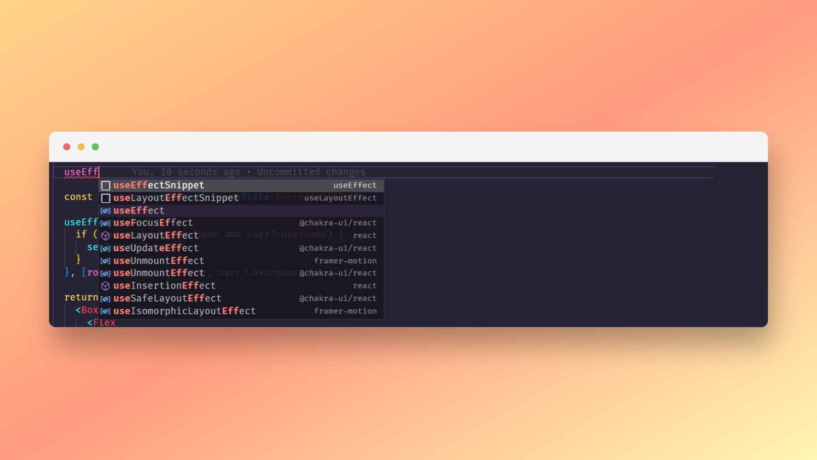 Kode Visual Studio sebagai React IDE