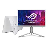 華碩 ROG Strix 15.6 英寸 1080P 便攜式遊戲顯示器 (XG16AHP-W) - 白色，全高清，144Hz，IPS，兼容 G-SYNC，內置電池，支架，USB-C 供電，Micro HDMI，ROG 三腳架，適用於遊戲機