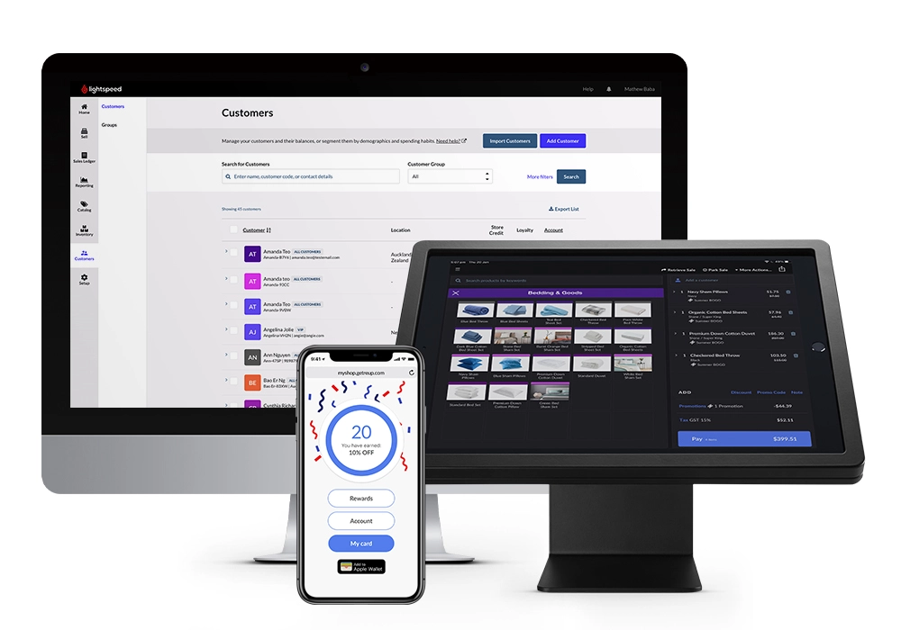 Lightspeed Loyalität auf PC, iPad registrieren, iPhone