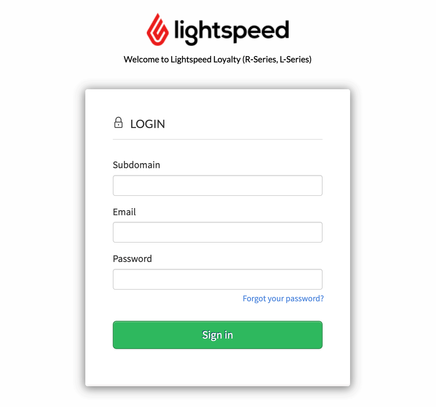 Lightspeed-Treue-Login