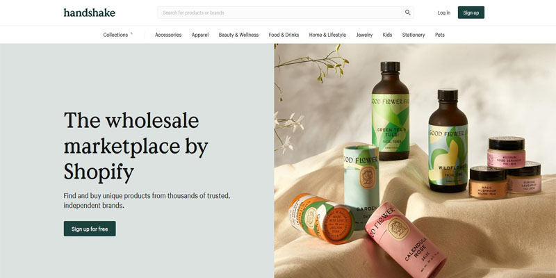 Uścisk dłoni od Shopify