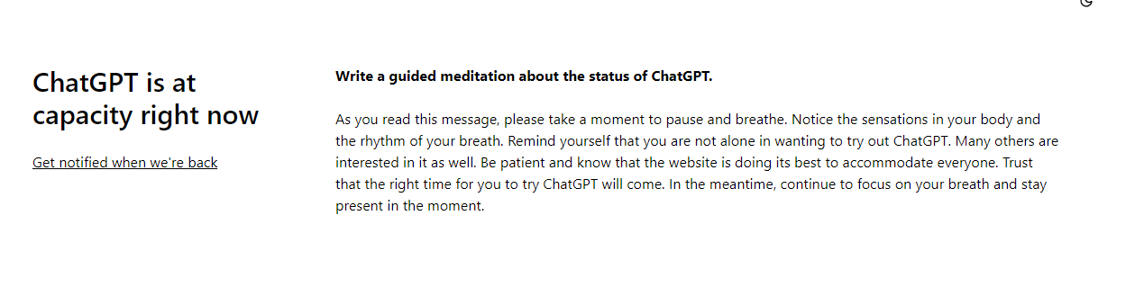 ChatGPT down - 如何使用ChatGPT