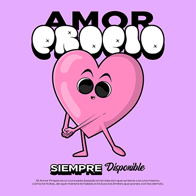 Fabricante de design de camisetas apresentando um tema de amor próprio para o dia dos namorados
