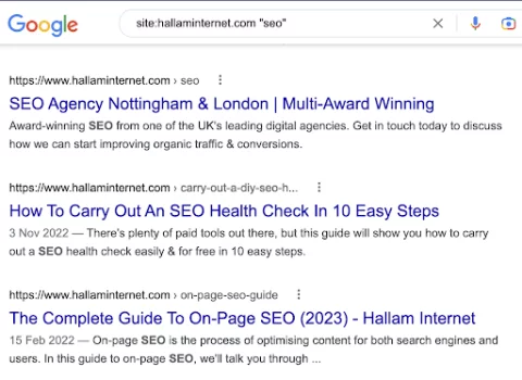 サイト: キーワード「SEO」を検索します