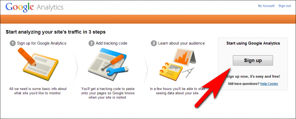如何將谷歌分析添加到 WordPress? 3個 Google analytics sign up