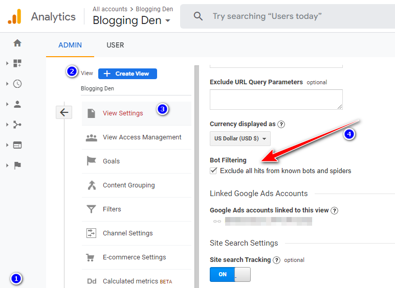 如何將谷歌分析添加到 WordPress? 19 google analytics - bot filtering