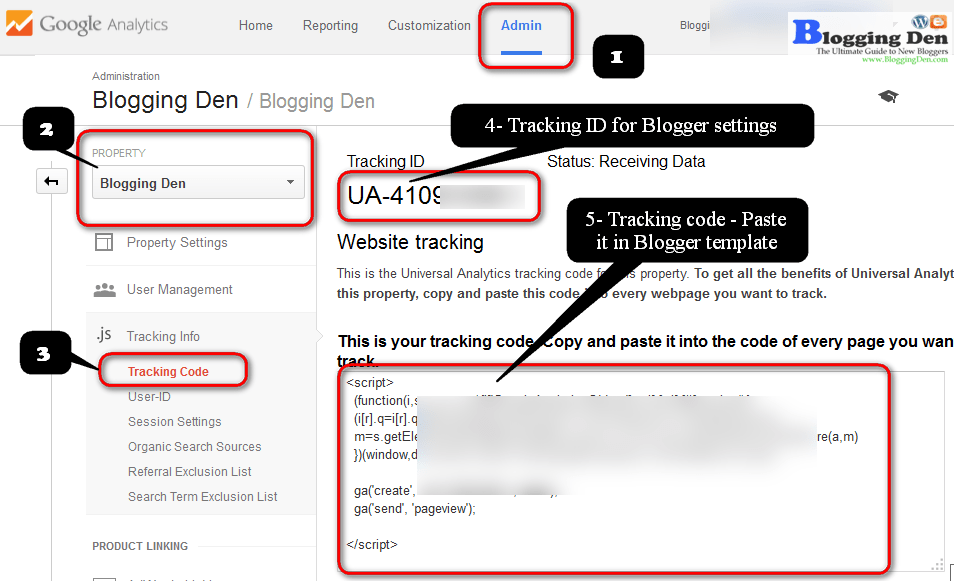 如何在 Blogger 博客中添加 Google Analytics 跟踪代碼 How to Add Google Analytics Tracking Code in Blogger Blog