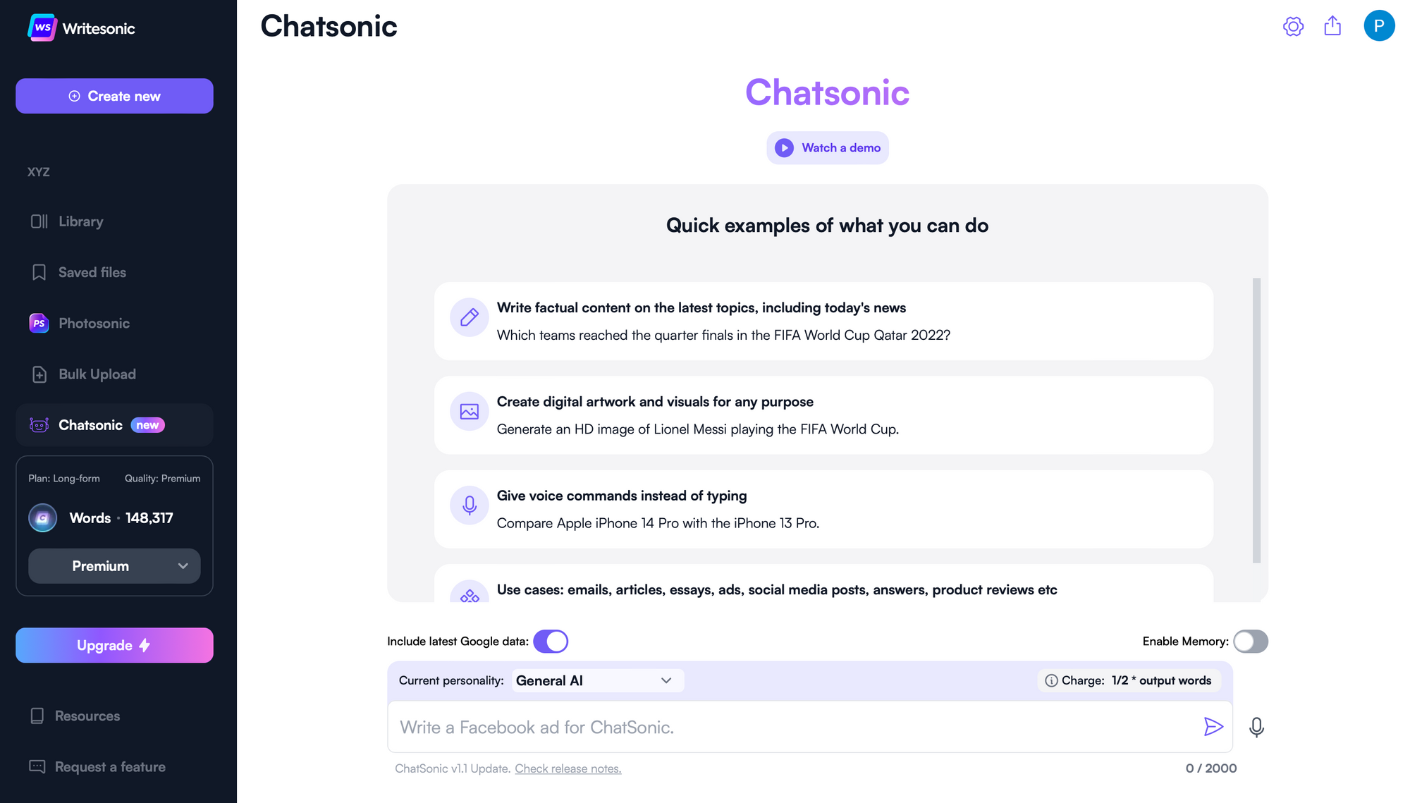ChatSonic - Wie erstelle ich mit ChatGPT umwerfende Grafiken?