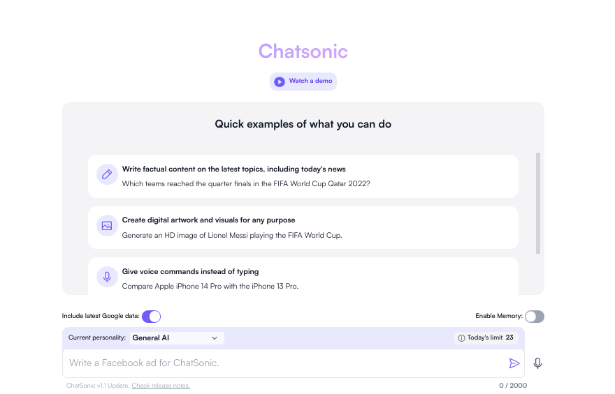 Chatsonic: gana dinero con ChatGPT