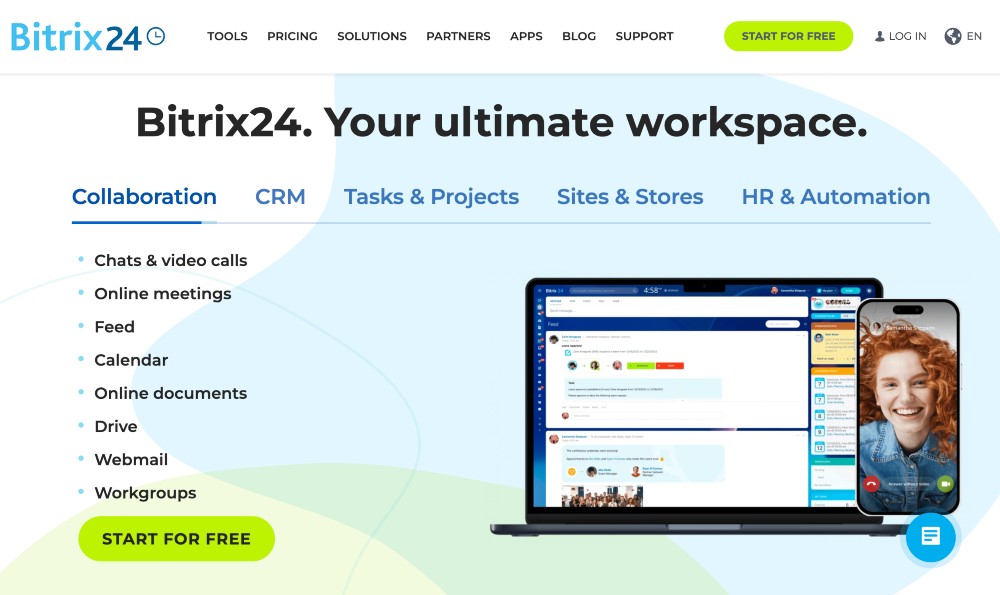 Site-ul web Bitrix24