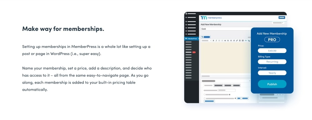 คุณสมบัติ MemberPress
