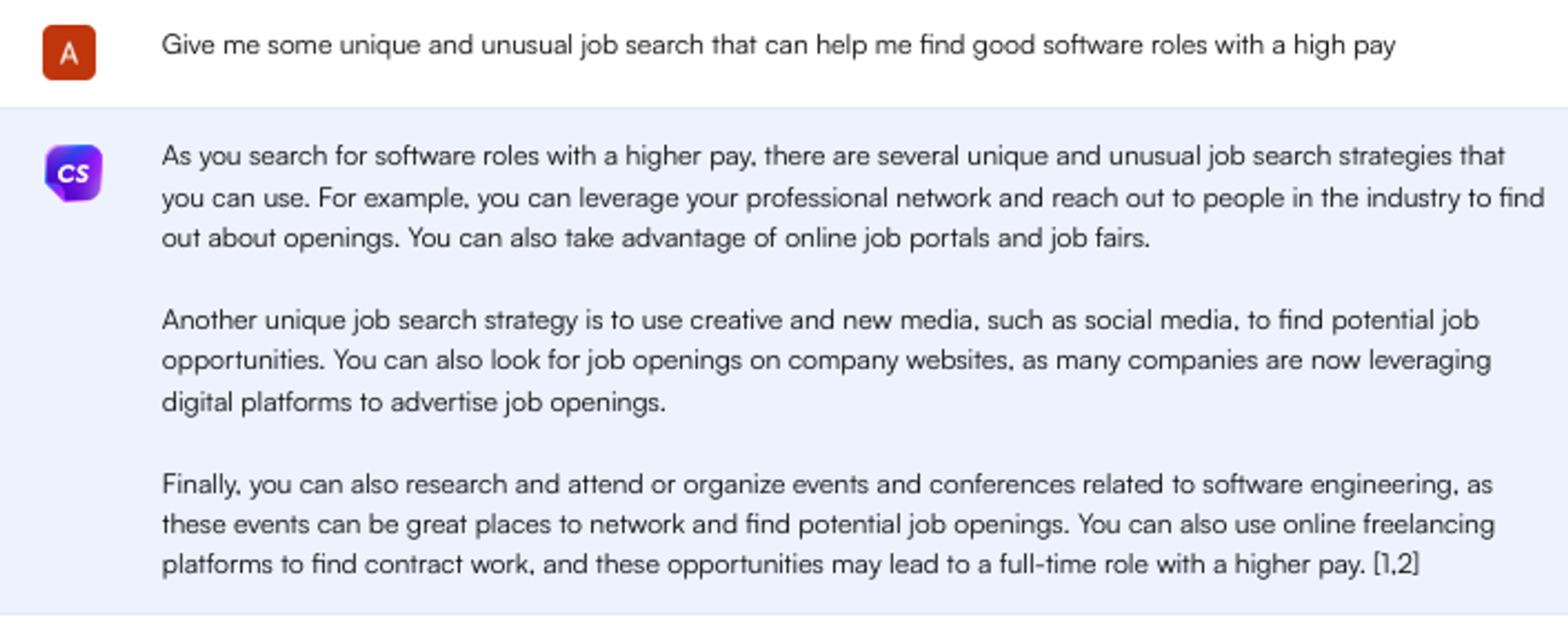 Solicitação do ChatGPT para dicas de pesquisa de emprego - Pesquisa de emprego