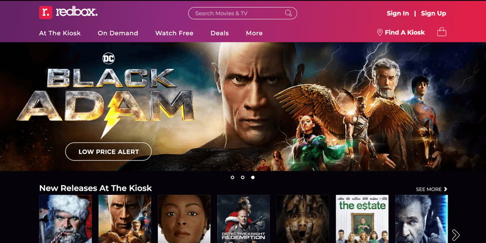 Headless-Homepage für Redbox