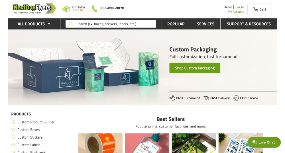 Witryna NextDayFlyers