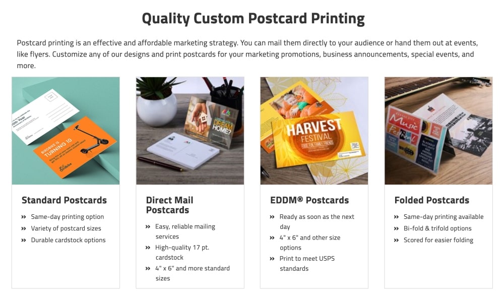 Projekty pocztówek NextDayFlyers