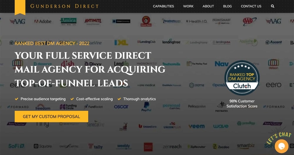 Witryna Gunderson Direct