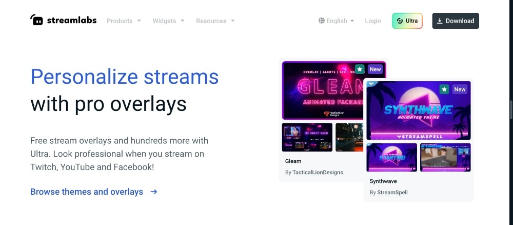 StreamLabs の機能