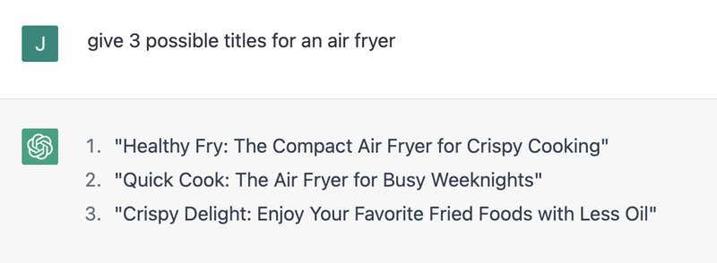 商品タイトルのリクエスト