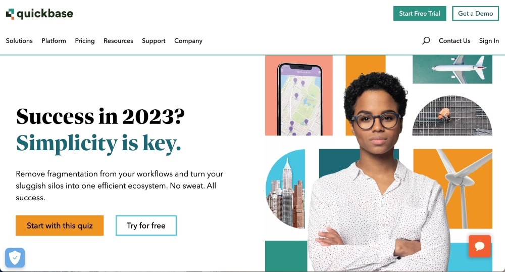 クイックベースのウェブサイト