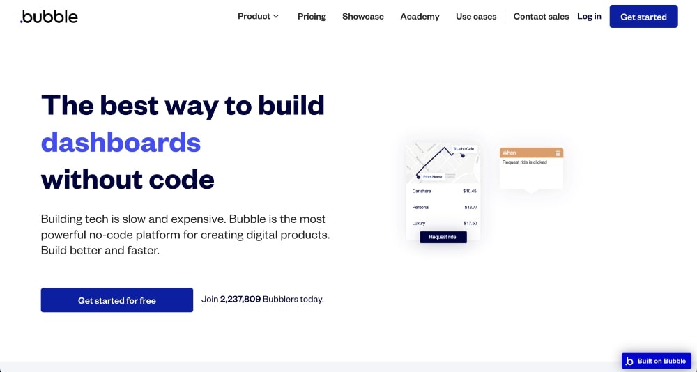 バブルのウェブサイト