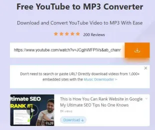 Visite o site AceThinker para converter youtube para mp3