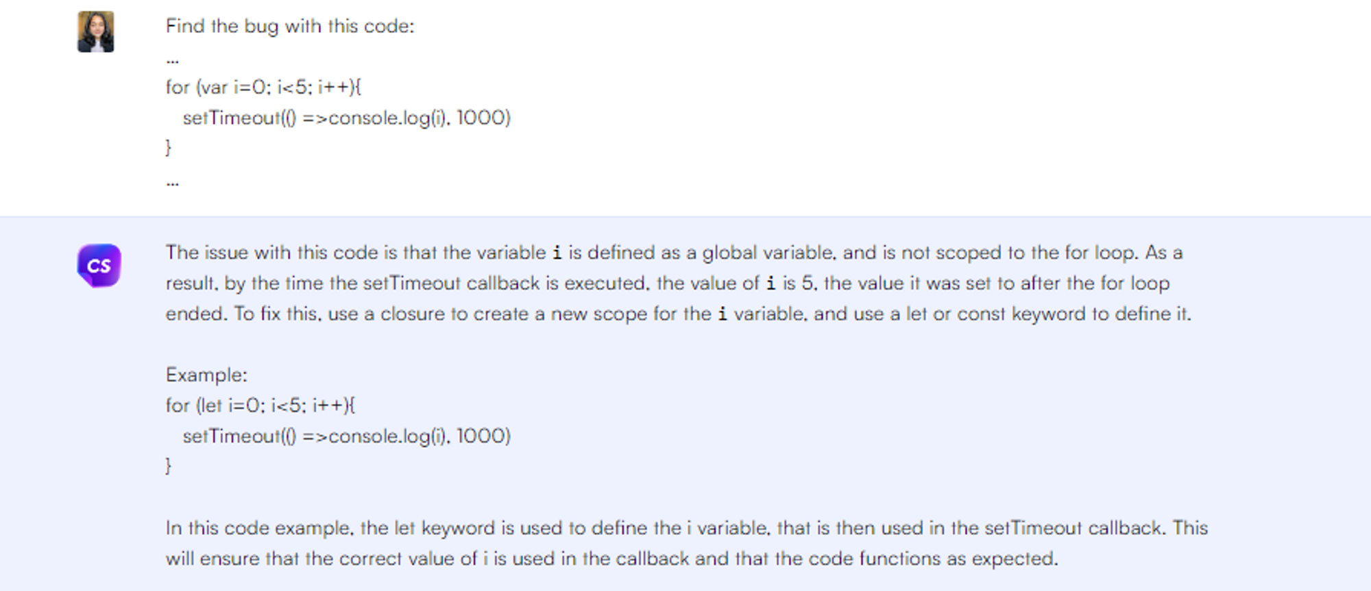 Identifikasi bug - Permintaan ChatGPT