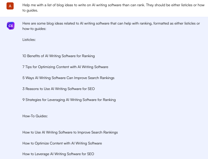 Pesquisa de palavras-chave ChatSonic - escreva um blog com ChatGPT