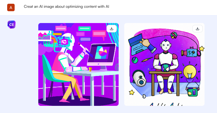 Geração de imagem ChatSonic AI - escreva um blog com ChatGPT