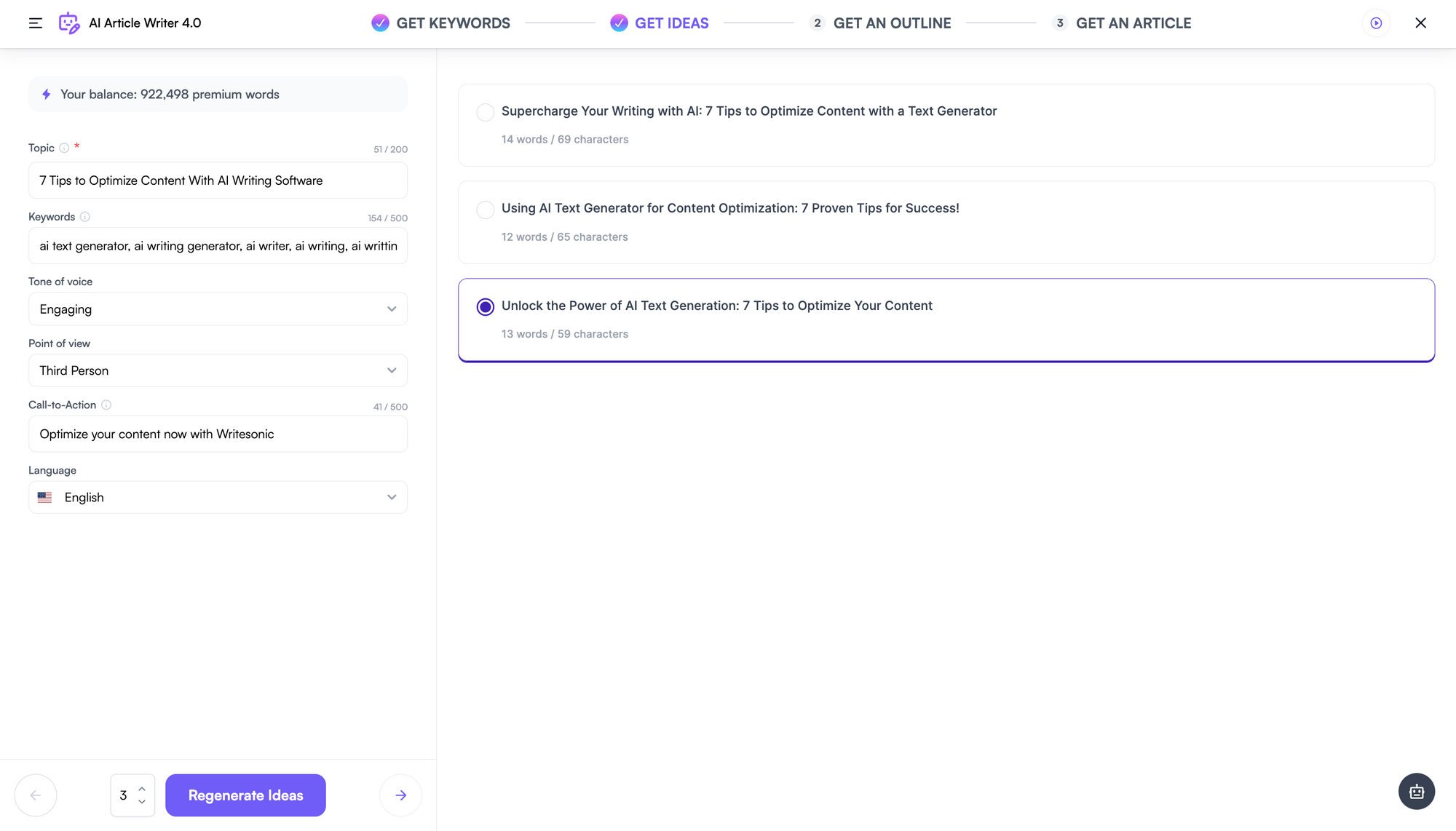 Writesonic Article Writer 4.0 - escreva um blog com ChatGPT