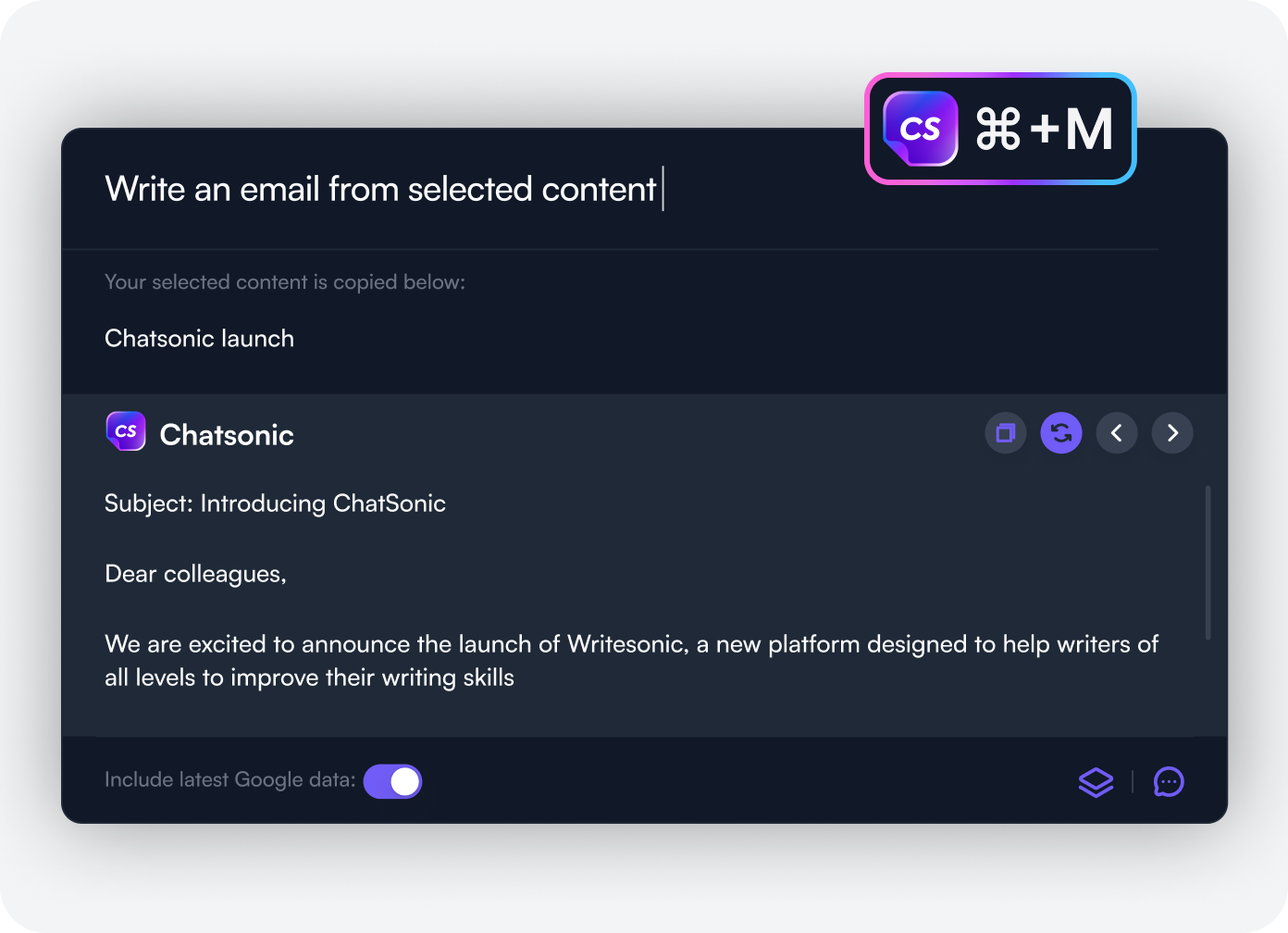 Extensia ChatSonic Chrome - Ce este ChatSonic