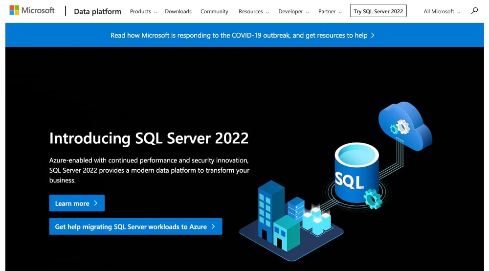 Microsoft SQL Server 網站