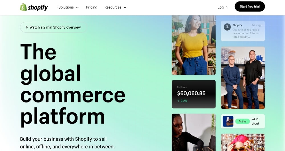 Site da Shopify