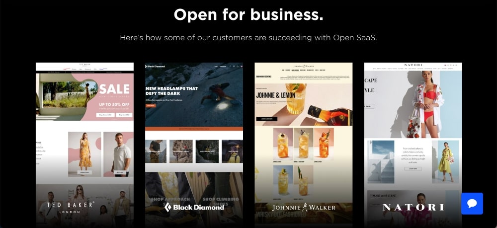 Exemplos de lojas BigCommerce