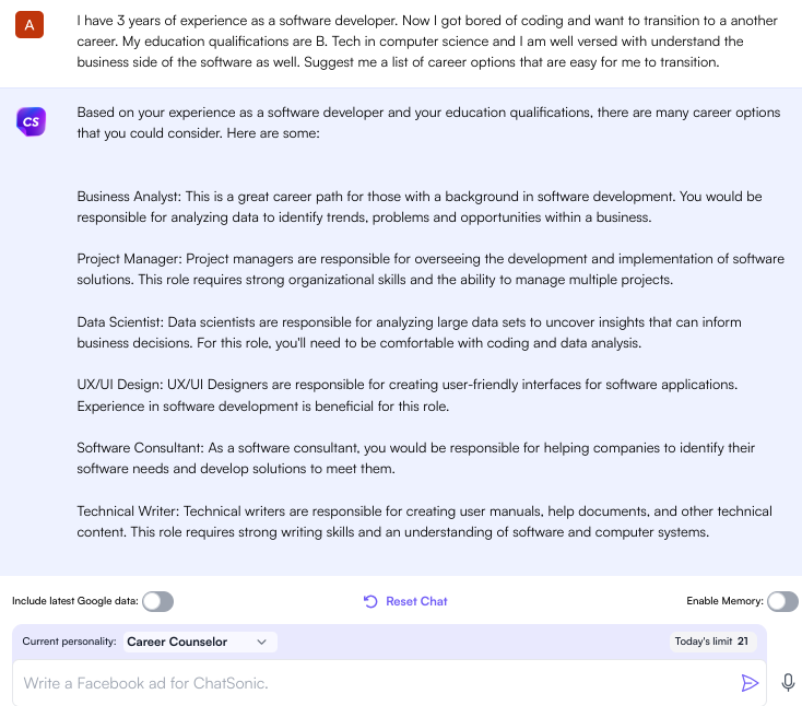 完善的 ChatGPT 提示