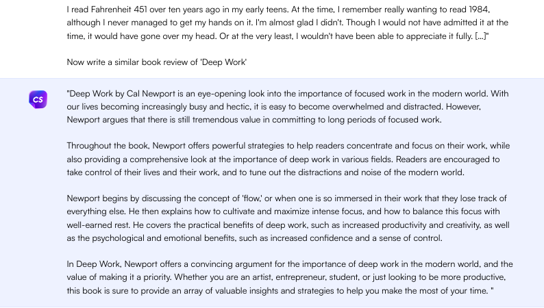 ChatGPT提示中的例子——完美的ChatGPT提示